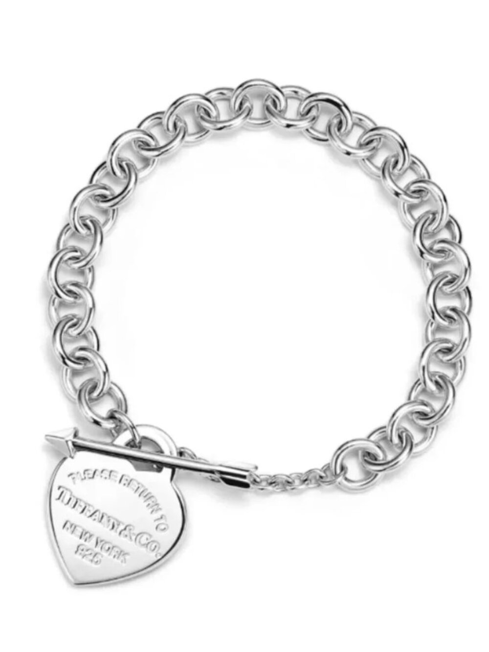 Return to Tiffany® Lovestruck Heart Tag Bracelet in Silver (Extra Small)